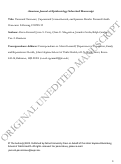 Cover page: Patterned Outcomes, Unpatterned Counterfactuals, and Spurious Results: Perinatal Health Outcomes Following COVID-19