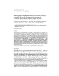 Cover page: Diurnal patterns of leaf photosynthesis, conductance and water potential at the top of a lowland rain forest canopy in Cameroon: measurements from the Radeau des Cimes.