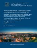 Cover page: Scaling Building Energy Audits through Machine Learning Methods on Novel Drone Image Data