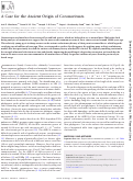 Cover page: A Case for the Ancient Origin of Coronaviruses