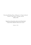 Cover page: Protecting buildings from a biological or chemical attack: Actions to take before or during a release