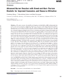 Cover page: Advanced Burner Reactors with Breed-and-Burn Thorium Blankets for Improved Economics and Resource Utilization