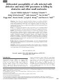 Cover page: Differential susceptibility of cells infected with defective and intact HIV proviruses to killing by obatoclax and other small molecules