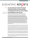 Cover page: Computational and biochemical characterization of two partially overlapping interfaces and multiple weak-affinity K-Ras dimers