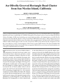 Cover page: An Olivella Grooved Rectangle Bead Cluster from San Nicolas Island, California