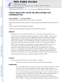 Cover page: Stress reactivity after traumatic brain injury: implications for comorbid post-traumatic stress disorder.