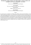 Cover page: Reading left-to-right and right-to-left orthographies: Ocular prevalence and hemispheric priority for orthographic conventions