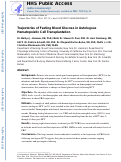 Cover page: Trajectories of Fasting Blood Glucose in Autologous Hematopoietic Cell Transplantation