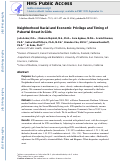 Cover page: Neighborhood Racial and Economic Privilege and Timing of Pubertal Onset in Girls.