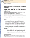 Cover page: Systematic Functional Prioritization of Protein Posttranslational Modifications