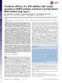 Cover page: Preclinical efficacy of a RAF inhibitor that evades paradoxical MAPK pathway activation in protein kinase BRAF-mutant lung cancer