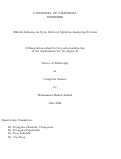 Cover page: Efficient Inference in Open Retrieval Question Answering Systems