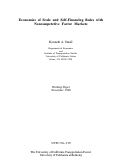 Cover page: Economies of Scale and Self-Financing Rules with Noncompetitive Factor Markets