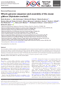 Cover page: Whole-genome sequence and assembly of the Javan gibbon (Hylobates moloch)