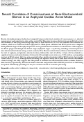 Cover page: Neural Correlates of Consciousness at Near-Electrocerebral Silence in an Asphyxial Cardiac Arrest Model