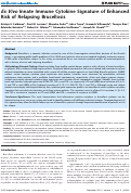 Cover page: Ex Vivo Innate Immune Cytokine Signature of Enhanced Risk of Relapsing Brucellosis