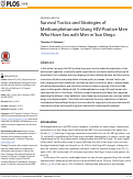 Cover page: Survival Tactics and Strategies of Methamphetamine-Using HIV-Positive Men Who Have Sex with Men in San Diego