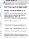 Cover page: A preliminary study of association between adolescent estradiol level and dorsolateral prefrontal cortex activity during emotion regulation.