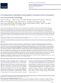 Cover page: A Framework for Equitable Partnerships to Promote Cancer Prevention and Control in Rural Settings