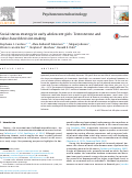 Cover page: Social status strategy in early adolescent girls: Testosterone and value-based decision making