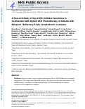 Cover page: A Phase I/II Study of the mTOR Inhibitor Everolimus in Combination with HyperCVAD Chemotherapy in Patients with Relapsed/Refractory Acute Lymphoblastic Leukemia