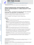 Cover page: Trauma in pregnant women: assessing detection of post-traumatic placental abruption on contrast-enhanced CT versus ultrasound