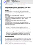 Cover page: Nonparametric Adjustment for Measurement Error in Time-to-Event Data: Application to Risk Prediction Models