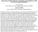 Cover page: Temperature-Profile Methods for Estimating Thermally-Driven Flow Processes in Superheated Rocks