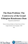 Cover page of The Dam Problem: The Controversy of the Grand Ethiopian Renaissance Dam