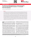 Cover page: Bioorthogonal Stimulated Raman Scattering Imaging Uncovers Lipid Metabolic Dynamics in Drosophila Brain During Aging