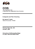 Cover page: Immigrants and Their Schooling