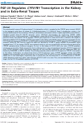 Cover page: FGF-23 regulates CYP27B1 transcription in the kidney and in extra-renal tissues.