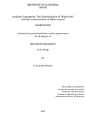 Cover page: Academic Segregation: The Criminalization of "Mediocrity" and the Institutionalization of Ethnic Capital