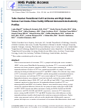 Cover page: Tubo-Ovarian Transitional Cell Carcinoma and High-grade Serous Carcinoma Show Subtly Different Immunohistochemistry Profiles