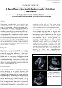 Cover page: A Case of Severe Hypertrophic Cardiomyopathy: Defibrillator Consideration