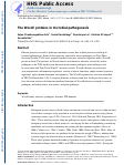 Cover page: The WxxxE proteins in microbial pathogenesis