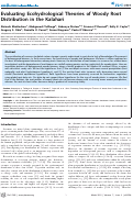 Cover page: Evaluating Ecohydrological Theories of Woody Root Distribution in the Kalahari
