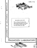 Cover page: CONSIDERATIONS ON THE EFFECT OF BEAM-DEE COUPLING IN A CYCLOTRON RF SYSTEM