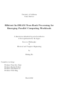 Cover page: Efficient In-DRAM Near-Bank Processing for Emerging Parallel Computing Workloads