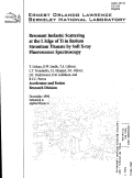 Cover page: Resonant Inelastic Scattering at the L Edge of Ti in Barium Strontium Titanate by Soft X-Ray Fluorescence Spectroscopy