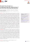 Cover page: Drought Stress Results in a Compartment-Specific Restructuring of the Rice Root-Associated Microbiomes