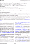 Cover page: Prenatal Serum Concentrations of Brominated Flame Retardants and Autism Spectrum Disorder and Intellectual Disability in the Early Markers of Autism Study: A Population-Based Case–Control Study in California