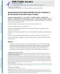 Cover page: Intergenerational educational mobility and type 2 diabetes in the Sacramento Area Latino Study on Aging