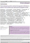 Cover page: Harmonizing tau positron emission tomography in Alzheimer's disease: The CenTauR scale and the joint propagation model