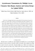 Cover page: Asynchronous Transmission for Multiple Access Channels: Rate-Region Analysis and System Design for Uplink NOMA