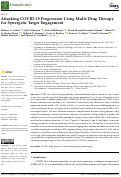Cover page: Attacking COVID-19 Progression Using Multi-Drug Therapy for Synergetic Target Engagement.