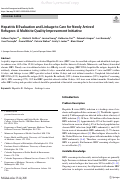 Cover page: Hepatitis B Evaluation and Linkage to Care for Newly Arrived Refugees: A Multisite Quality Improvement Initiative