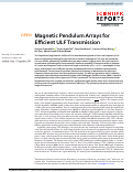 Cover page: Magnetic Pendulum Arrays for Efficient ULF Transmission