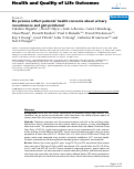 Cover page: Do proxies reflect patients' health concerns about urinary incontinence and gait problems?