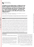 Cover page: A Stable Isotope Biomarker of Marine Food Intake Captures Associations between n–3 Fatty Acid Intake and Chronic Disease Risk in a Yup’ik Study Population, and Detects New Associations with Blood Pressure and Adiponectin 1,2